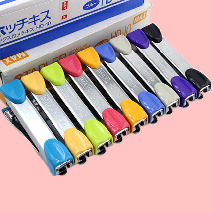 专业文具批发指南 日本MAX美克司HD-10迷你10号手握订书机